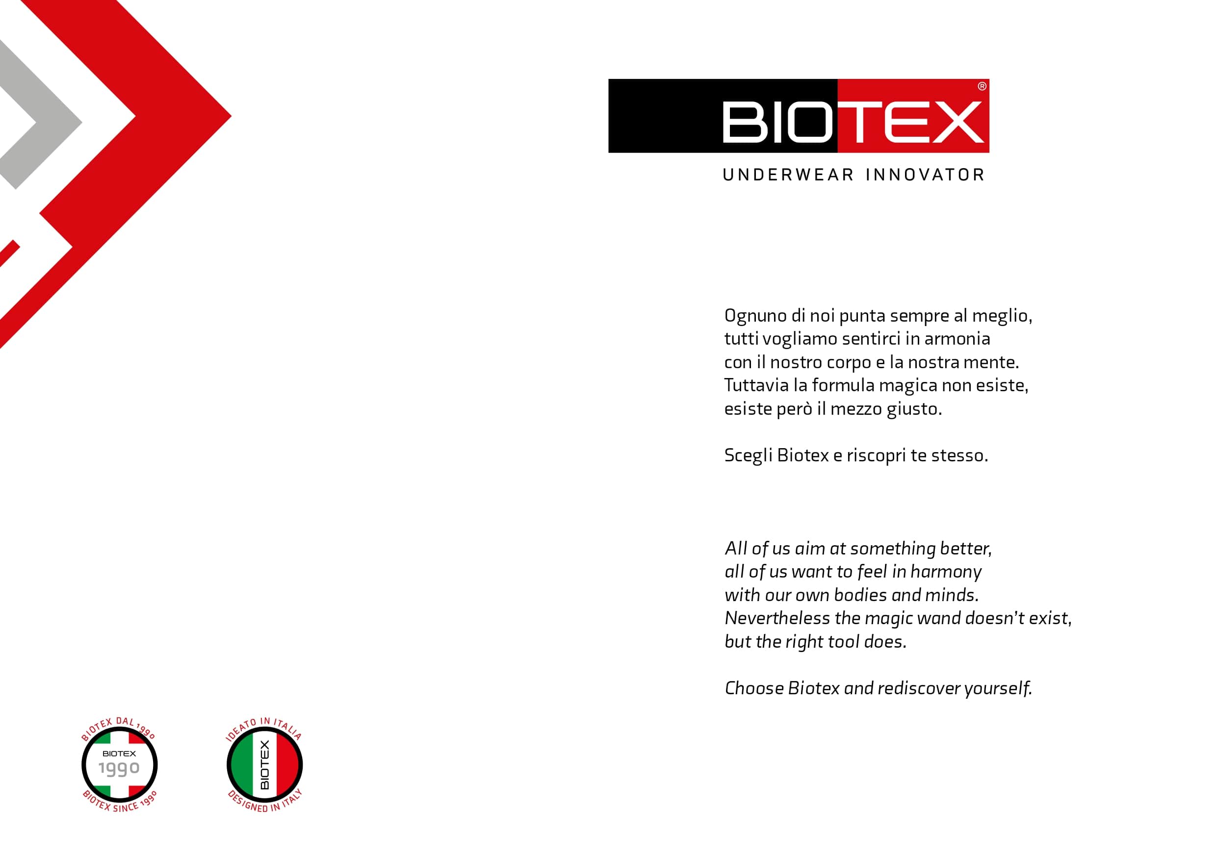 Catalogo prodotti Biotex