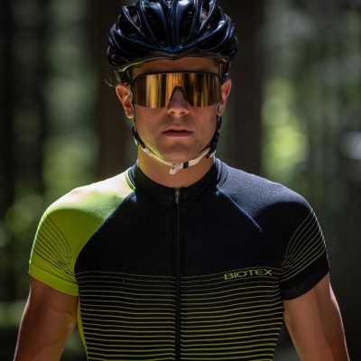 RIBBED Ultra Jersey Short Sleeve with zip and rear pockets