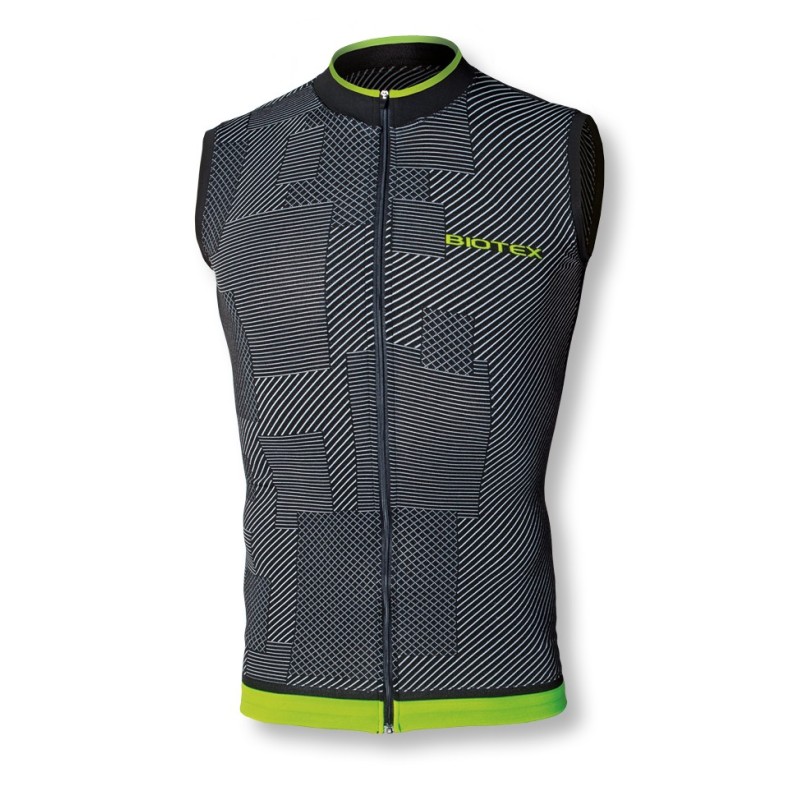 SOFFIO Jersey Vest with zip and rear pockets