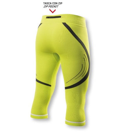 Pantaloncino Pirata 3/4 5 Kompression da uomo e donna per running elasticizzato e a compressione