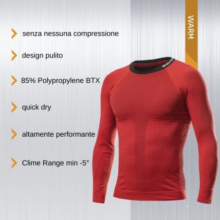 Fit Long-Sleeved Base Layer 4.0 keeps bodily temperature constant even on coldest days