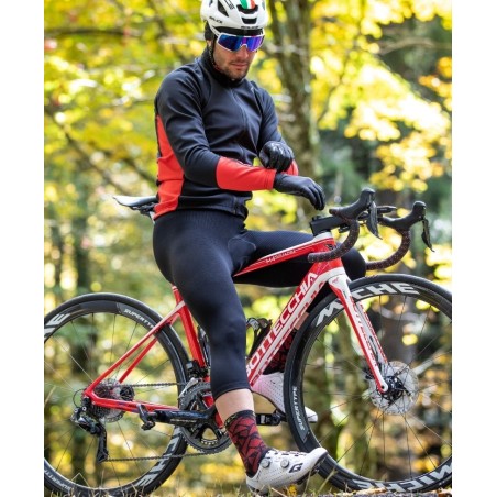 Abbigliamento Completo Win MTB Invernale da uomo per mtb e bici completo di giacca termica antivento, calzamaglia e guanti