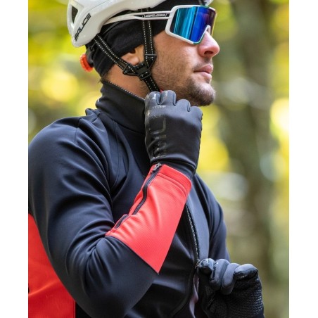 Abbigliamento Completo Win MTB Invernale da uomo per mtb e bici completo di giacca termica antivento, calzamaglia e guanti