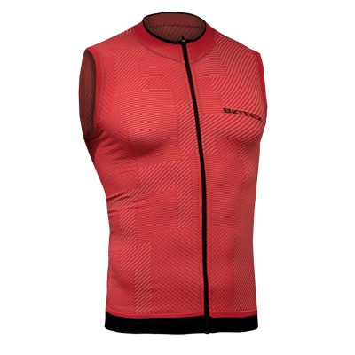 SOFFIO Jersey Vest with zip and rear pockets