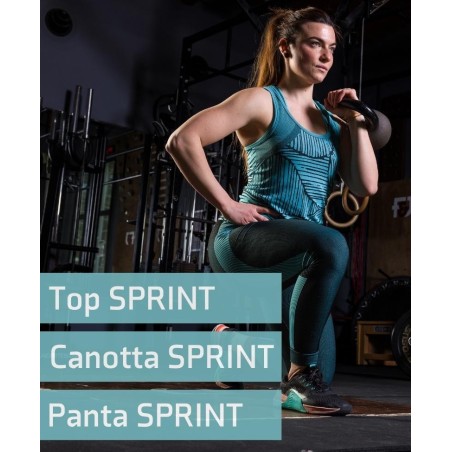 Completo SPRINT da Donna per il running e la camminata composta da TOP, Canotta e Panta