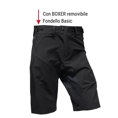 Pantaloncino MTB INGAMBA IG2 corto da uomo in tessuto elasticizzato con perfetta ventilazione