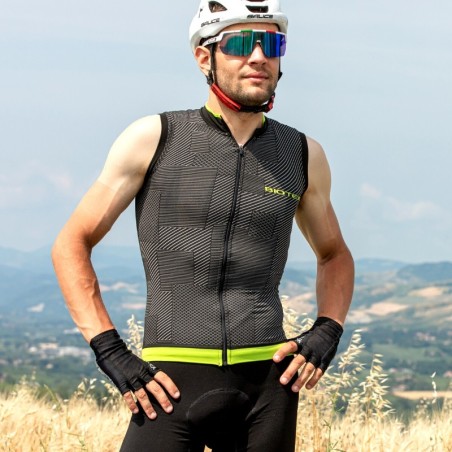 SOFFIO Jersey Vest with zip and rear pockets