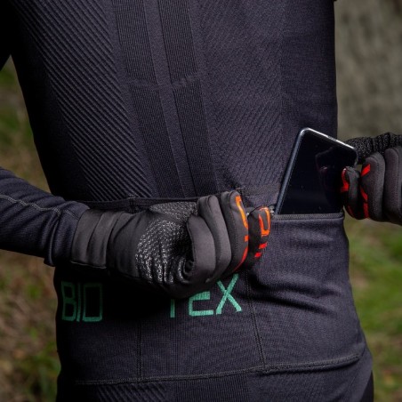 WIN Long-sleeved jersey with zip and rear pockets