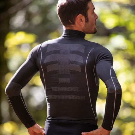 Thermic Warm Effect Turtleneck base layer with differentiated compression