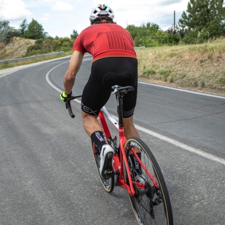 Rad-Trägerhose ULTRA aus Cordura mit Sitzpolster für mittlere-lange Strecken