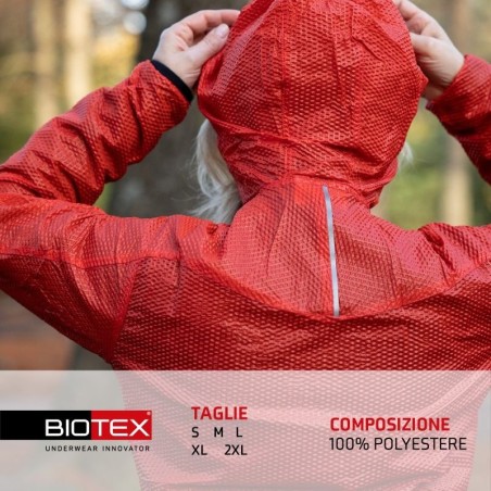 Long-sleeved, light and packable 3D Hooded Windjacket