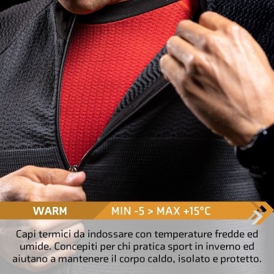 Fit Long-Sleeved Base Layer 4.0 keeps bodily temperature constant even on coldest days