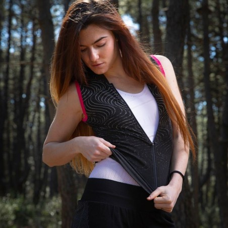 Women’s SOFFIO Sleeveless Jersey with zip and rear pockets