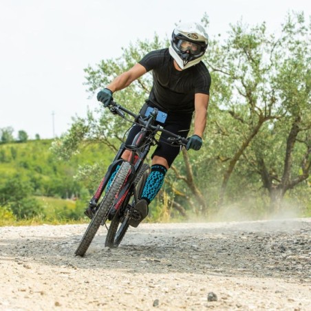 Kniestrumpf mit Schutzeinsätzen für MTB und Motorsport