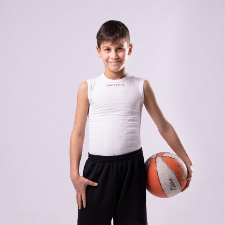 Junior Seamless Sleeveless Base Layer with thermoregulating properties