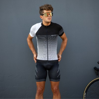 RIBBED Ultra Jersey Short Sleeve with zip and rear pockets