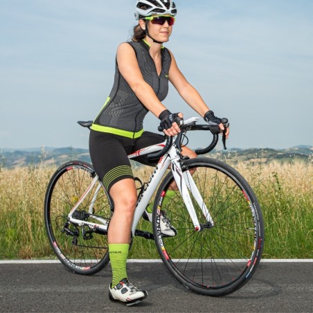 ULTRA bib shorts in Cordura  with pad for average-long distances - Woman