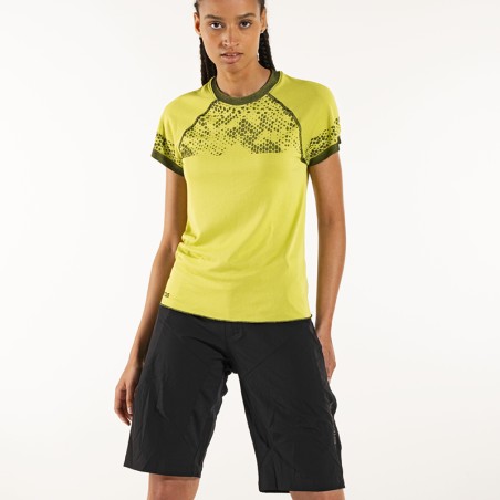 T-Shirt Ingamba Double Face da donna per mtb, running, camminata ed escursioni confortevole e fresca sulla pelle