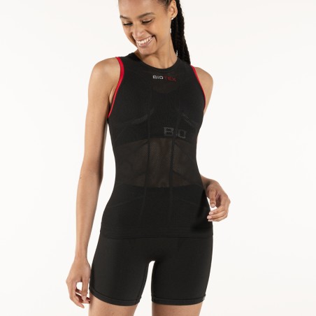 Ultra-ventilated Women SUN Mesh Sleeveless Base Layer fro warmer climates