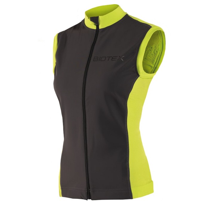 Giacca 2 in 1 WIN antivento da donna per ciclismo, MTB e running con maniche removibili