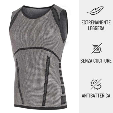 Completo kit Aria: canotta e calzini da uomo per bici da stra, mtb e running