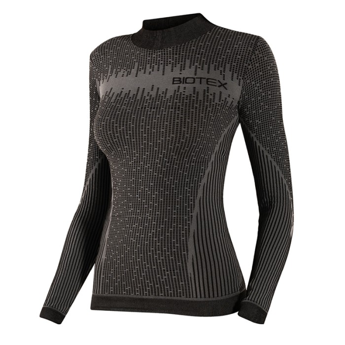 Lupetto 3D donna: maglia manica lunga termica con collo alto per ciclismo, mtb e running ideale per l'inverno