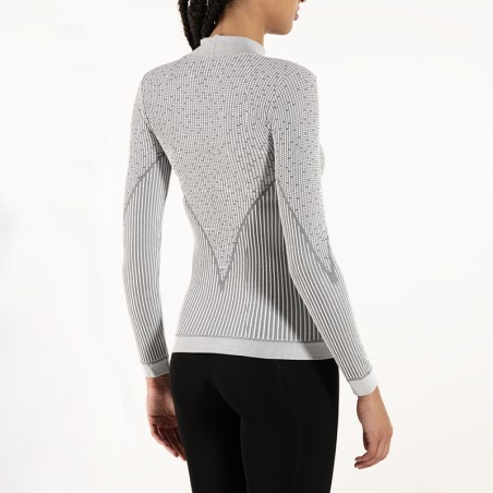 3D Zipped Turtleneck Base Layer: winter long-sleeved base layer with zipped mock neck