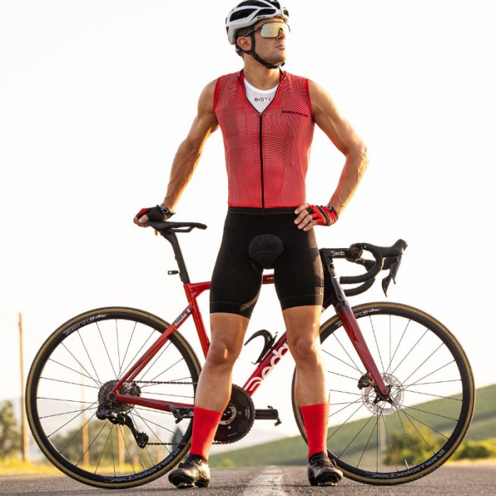 SOFFIO Jersey Vest with zip and rear pockets