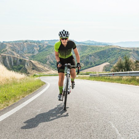 RIBBED Ultra Jersey Short Sleeve with zip and rear pockets