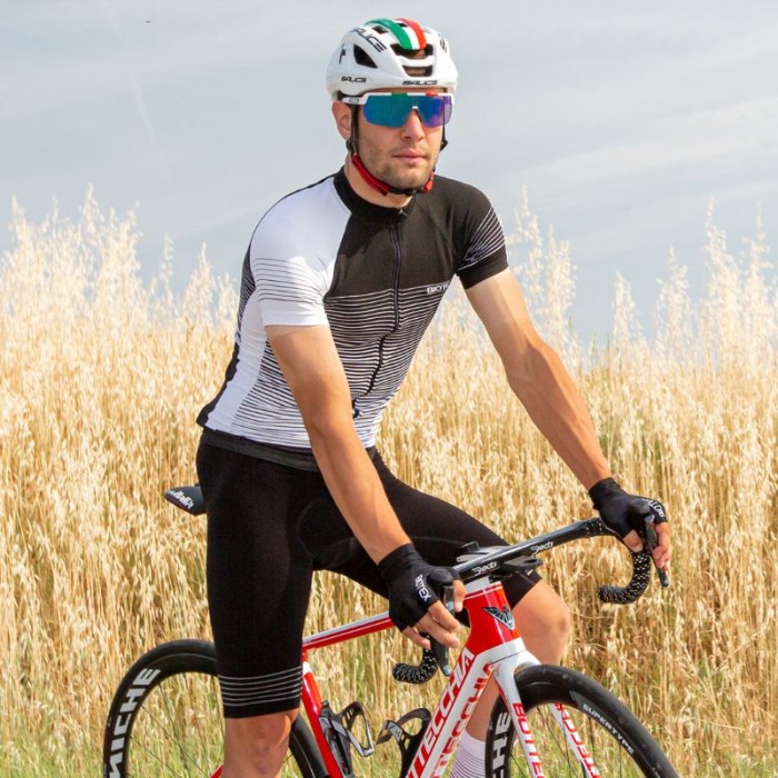 RIBBED Ultra Jersey Short Sleeve with zip and rear pockets