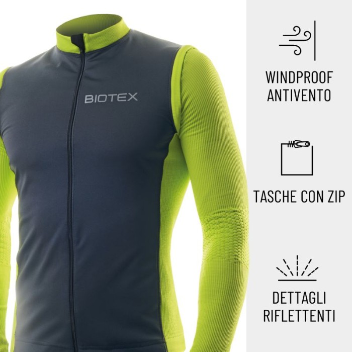 WIN Windproof jacket with removable sleeves