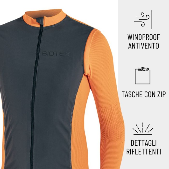 WIN Windproof jacket with removable sleeves