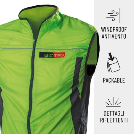 Breathable and super-light WINDBIOTEX X-Light Vest