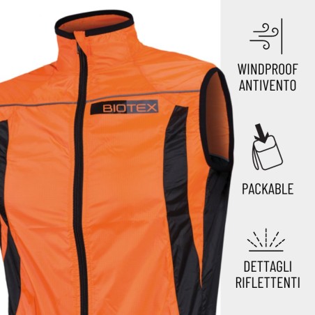 Breathable and super-light WINDBIOTEX X-Light Vest