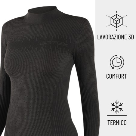 3D Turtleneck Base Layer: winter technical base layer