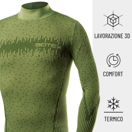 3D Turtleneck Base Layer: winter technical base layer