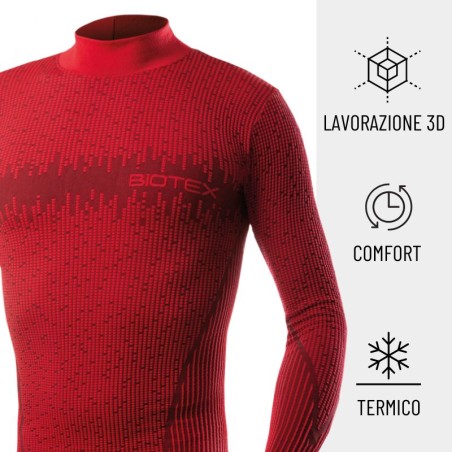 3D Turtleneck Base Layer: winter technical base layer