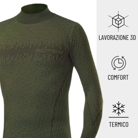 3D Turtleneck Base Layer: winter technical base layer