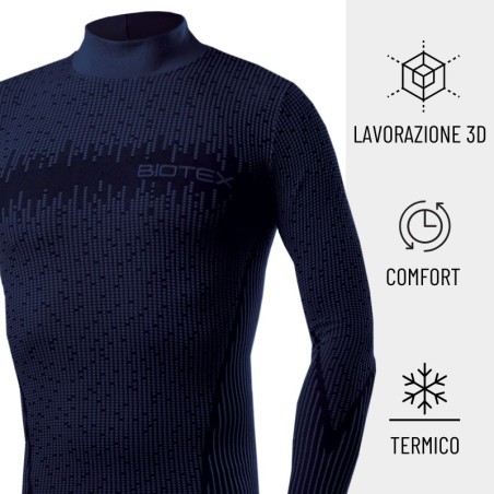 3D Turtleneck Base Layer: winter technical base layer