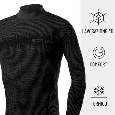 3D Turtleneck Base Layer: winter technical base layer