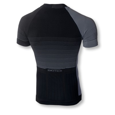 RIBBED Ultra Jersey Short Sleeve with zip and rear pockets