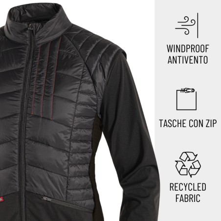 WIN winddichte Jacke mit ausziehbaren Ärmeln