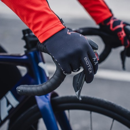 Neoprene Gloves for winter cycling with Tab Touch for smartphone