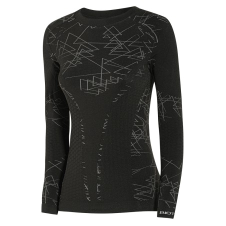 Maglia manica Lunga SHE da donna: intimo termico a girocollo per ciclismo, MTB e running