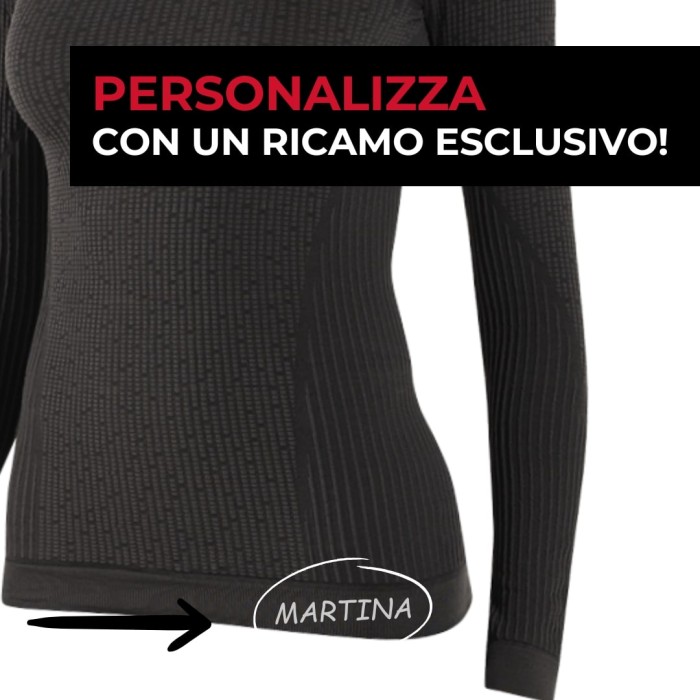 Lupetto 3D donna: maglia manica lunga termica con collo alto per ciclismo, mtb e running ideale per l'inverno