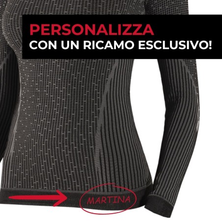 Lupetto 3D donna: maglia manica lunga termica con collo alto per ciclismo, mtb e running ideale per l'inverno