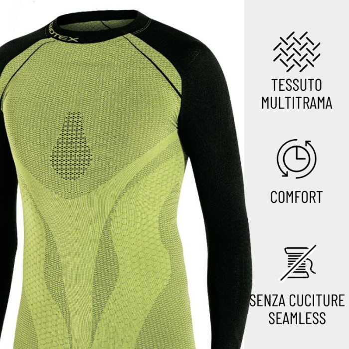 The Python Long-Sleeved Jersey keeps bodily temperature constant even on coldest days