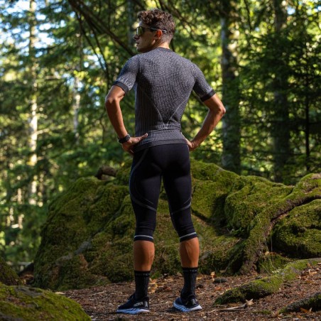 Maglia manica corta 3D tecnica invernale da uomo per ciclismo, running e camminata