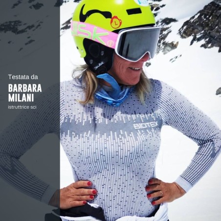 Lupetto 3D donna: maglia manica lunga termica con collo alto per ciclismo, mtb e running ideale per l'inverno