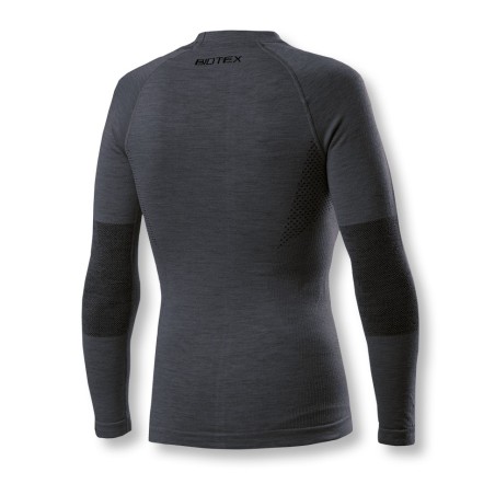 Langärmliges Damen-Stehkragen-Shirt CALORE - MERINO